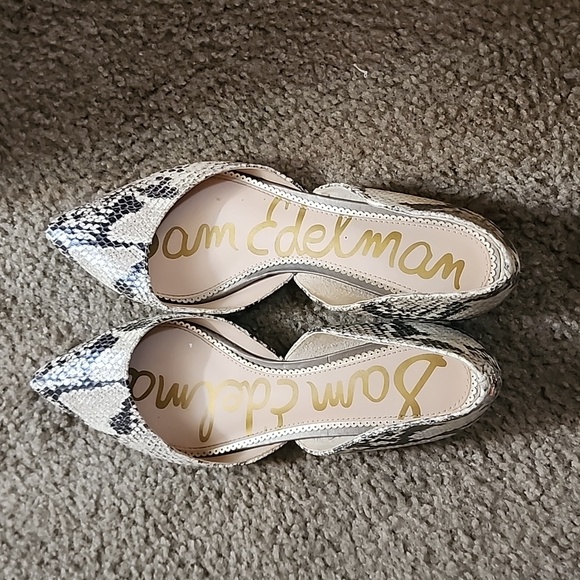 Sam Edelman Women's Snakeskin Flats - Picture 2 of 4